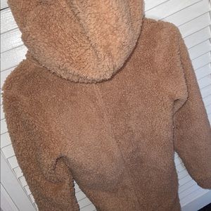 Fashion Nova Brown Cozy Romper XS